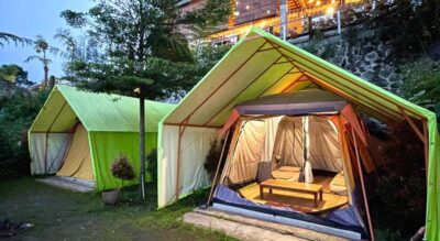 Bagas Luxury Camp Telaga Menjer Garden Terrace Glamping
