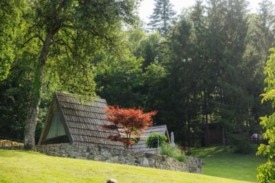 Spacious tent designed for two guests