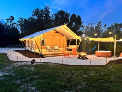 Tropical glamping